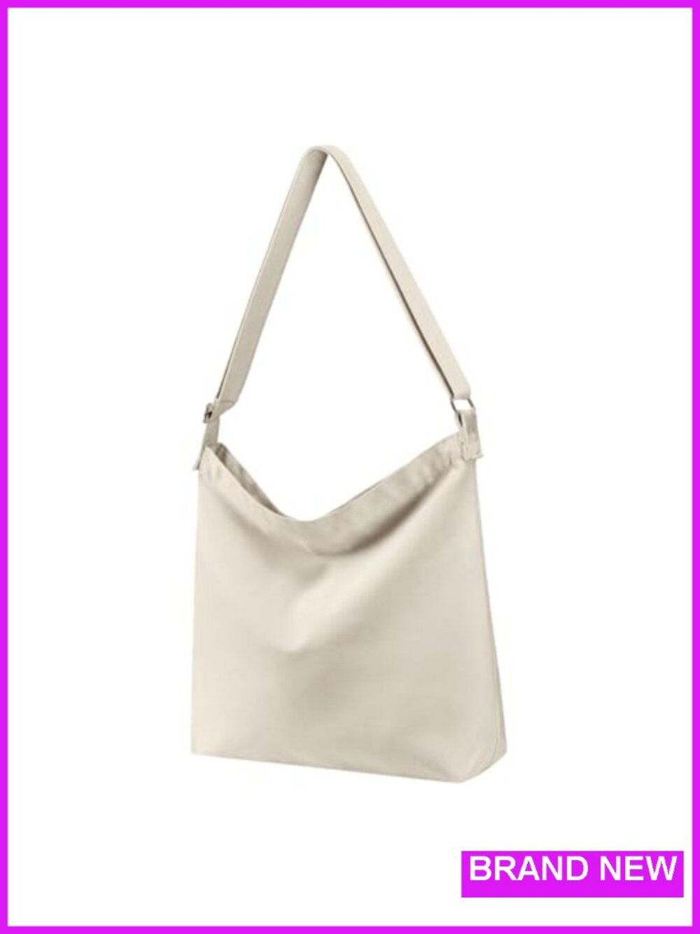 Large Canvas Crossbody Hobo Bag Tote Shoulder Handbag Casual DIY